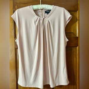Liz Claiborne Women's Blush Pleated Blouse